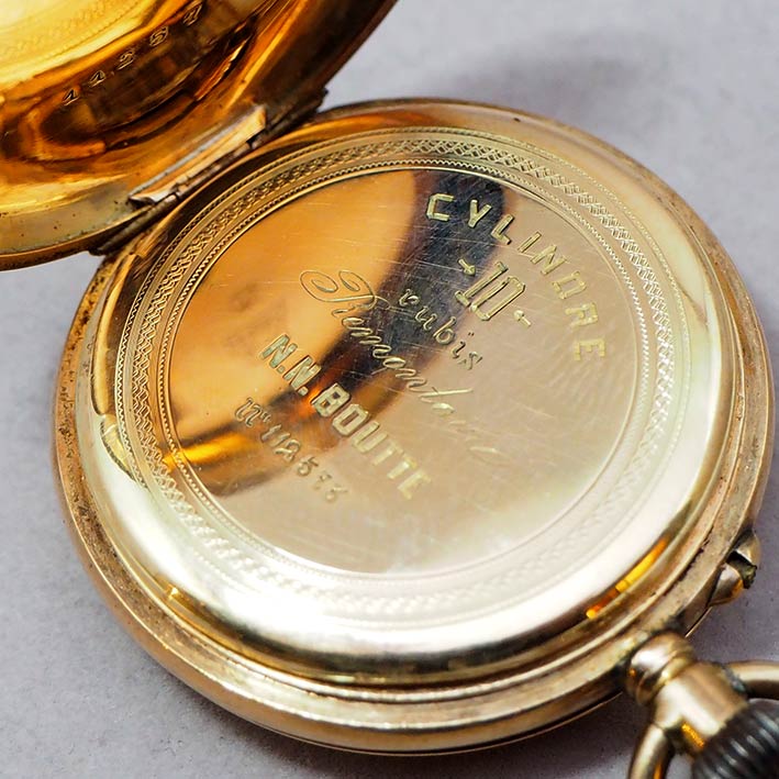 นาฬิกาพกไขลาน CYLINDRE 10 rubis pocket watch 1900 ขนาดตัวเรือน 33 mm. (Pre-owned) 3