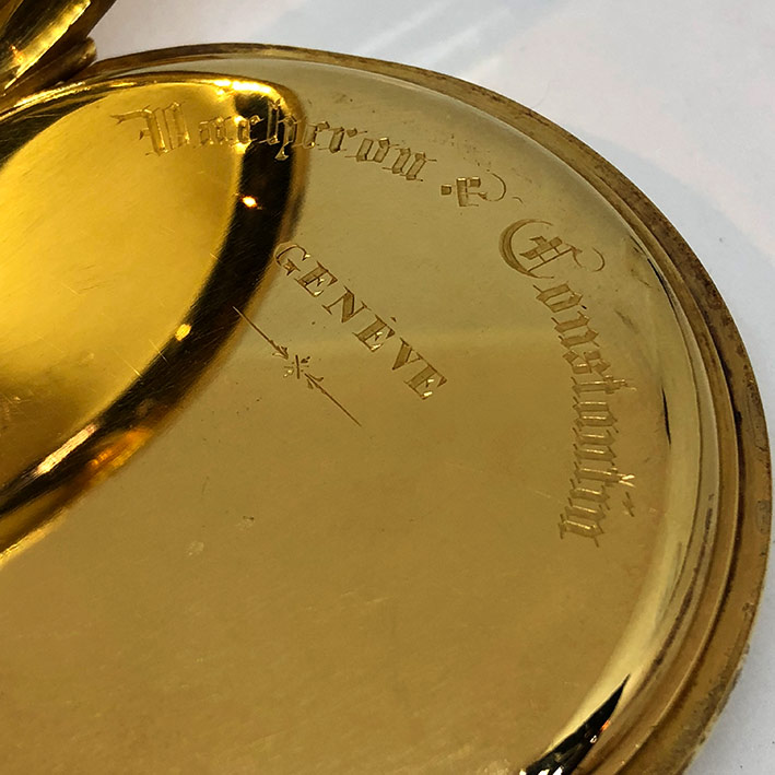 นาฬิกาพก Vacheron Constantin Chronometre Royal ขนาด 57mm หน้าปัดขาวเคลือบกระเบื้องพิมพ์โรมันดำ เดินเ 6