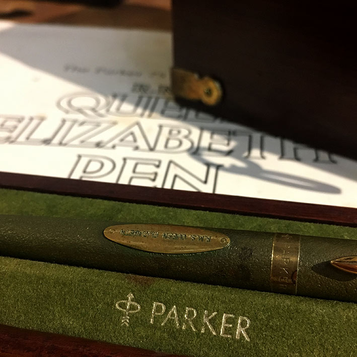 PARKER 75 R.M.S. QUEEN ELIZABETH Limited Edition 3977 / 5000 Fountain Pen ปากเขียนทองชมพู 14k 585 วั 4