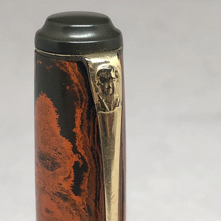 ปากกาหมึกซืมวินเทจ MACNIVEN  CAMERON LTD ปลากปากทอง 14K 585 ตัวด้าม Hard Rubber ระบบสำลองหมึกลูกยาง 2