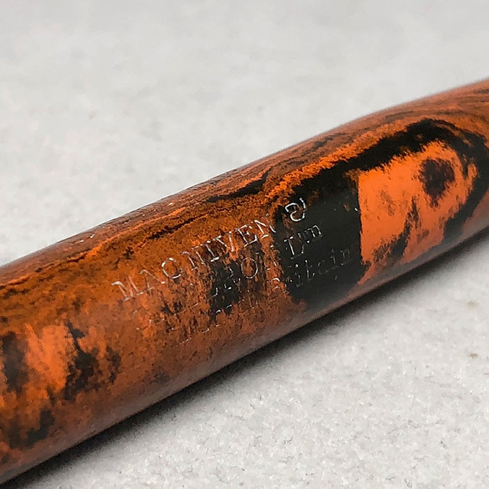ปากกาหมึกซืมวินเทจ MACNIVEN  CAMERON LTD ปลากปากทอง 14K 585 ตัวด้าม Hard Rubber ระบบสำลองหมึกลูกยาง 5