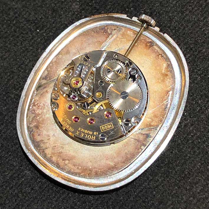 Pocket watch ROLEX Cellini 3729 ระบบไขลาน 18k White gold ขนาดตัวเรือน 33x45 mm. (Pre-owned) 5