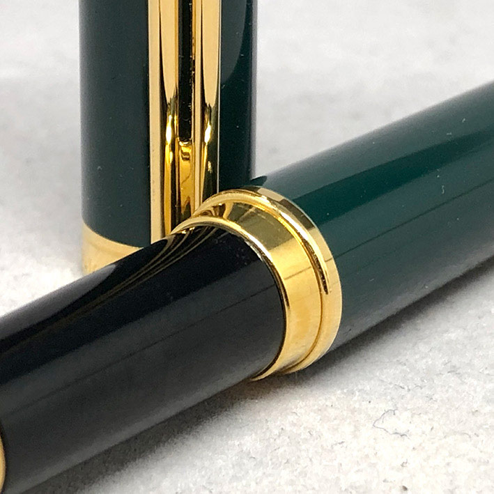 ปากกา Montblanc Classic Fountain Pen ตัวด้ามอครีลิคเขียวเข้มหัวเป็ด ระบบเติมหมึกแบบใหม่ ชุดเหน็บเครื 5