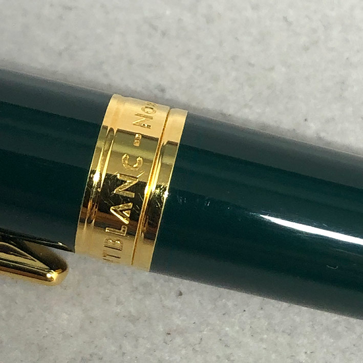 ปากกา Montblanc Classic Fountain Pen ตัวด้ามอครีลิคเขียวเข้มหัวเป็ด ระบบเติมหมึกแบบใหม่ ชุดเหน็บเครื 8