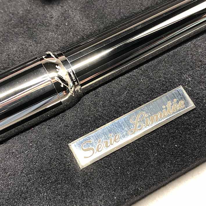 ปากกาหมึกซึม CARTIER Stylo Plume Limited 1808/1847 ปากทองขาว 18k (750) ตัวด้ามและชุดเหน็บเคลือบแพ็ตต 4