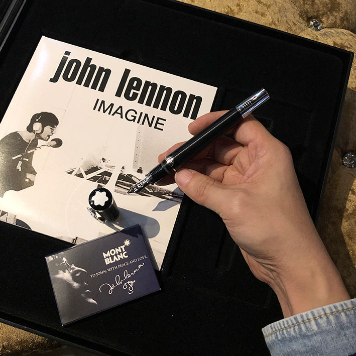 ปากกาหมึกซึม MONTBLANC JOHN LENNON Special Edition Fountain Pen ปลายปากกาทอง 18k (750) 6