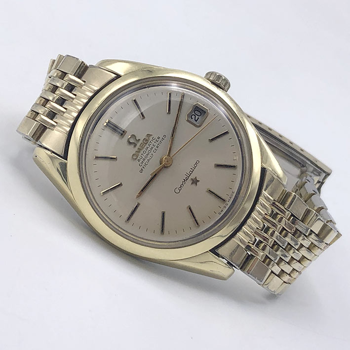 OMEGA Costellation date chronometer  ปี 1968 serial 27611633 ขนาด 36mm หน้าปัดบรอนซ์เงินเดิมประดับหล 1