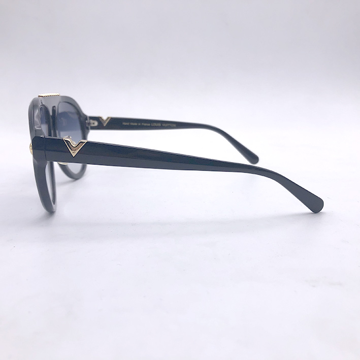 แว่นกันแดด LOUIS VUITTON Aviator Studded Z2357E Black 2