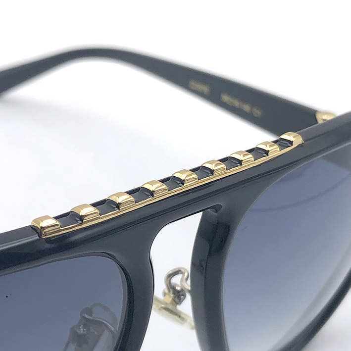 แว่นกันแดด LOUIS VUITTON Aviator Studded Z2357E Black 3
