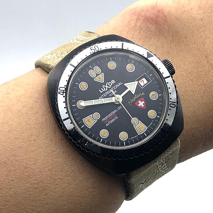 Military Watch LUXOR International Neptune Auto Size  37.5 mm. (Pre-owned) 6