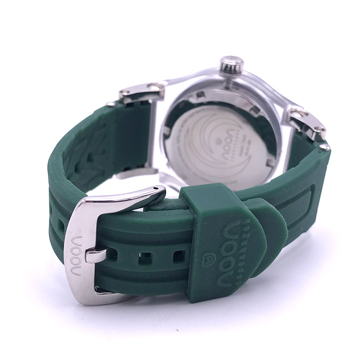 NOON Copenhgen Date Crystal quartz ใส่ได้ทั้งชาย และหญิง ขนาดตัวเรือน 45mm หน้าปัดเขียวสไลด์เงา กระจ 3