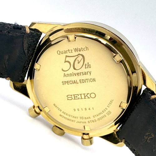 SEIKO Quartz Watch 50th Anniversary Special Edition Chrono Date Size 45 mm. (Pre-owned) 5