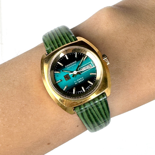 CANDINO Hi-Beat 21 Jewels Day-Date Automatic ขนาดตัวเรือน 28 mm. (Pre-owned) 7