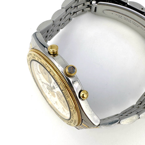 SEIKO World Timer 5T52-7A20 Quartz Date Alarm Watch Size 39 mm. (Pre-owned) 2