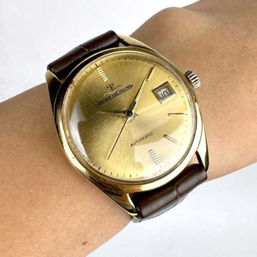 JAEGER LECOULTRE Classic 18k Yellow Gold Automatic Date Unisex