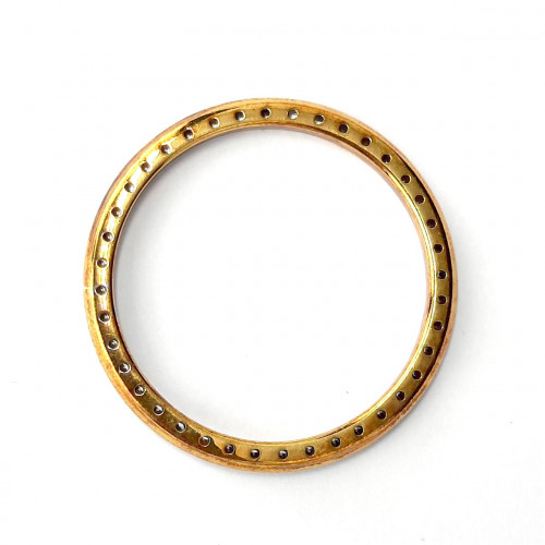 ขอบเพชรแท้สำหรับใส่ ROLEX Oyster size 36mm เพชรแท้ขนาด 0.05x40 กะรัต น้ำขาว 96 ตัวเรือนทองน้ำหนักช่า 3