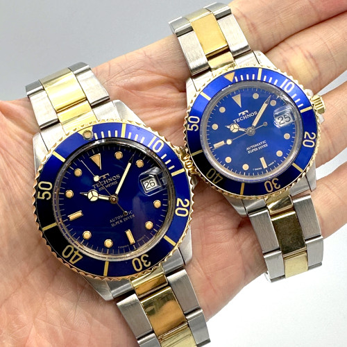 TECHNOS Super Diver 200m Automatic Date ขนาดตัวเรือน 34,39 mm. (2 เรือน) 9