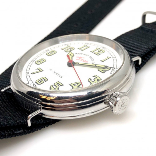 WEST END WATCH Co. Lowan Swiss Made 17 Jewels ระบบไขลาน ขนาด 42 mm. | World Wide Watch Shop 2