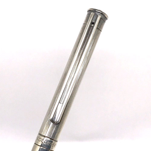 ปากกาหมึกแห้ง MONTBLANC Classic pen  วัสดุชุดเหน็บและปลอกชิ้นบนเคลือบแพลตินั่ม 4