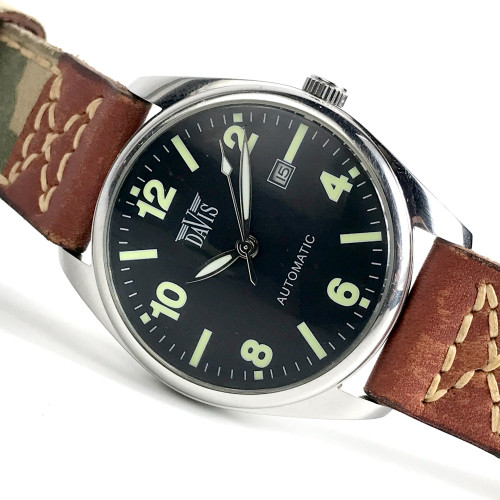 DAVIS Design 9870 Automatic Date Men's Watch ขนาดตัวเรือน 43 mm.