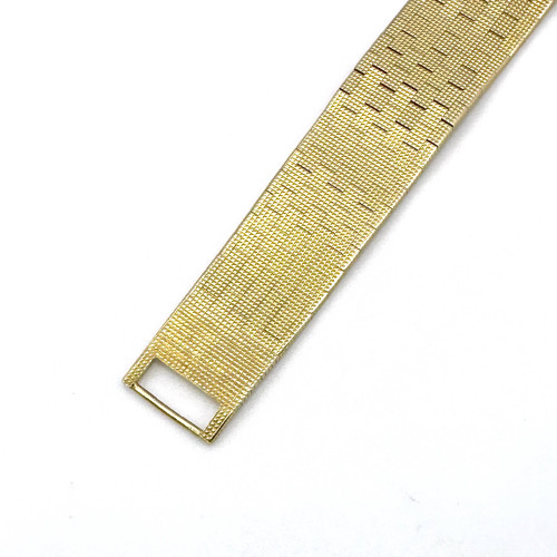 PIAGET Tiger Eye Dial 18k Yellow Gold 1970s Manual Winding Unisex Size 25x25 mm. (Rare item) 7