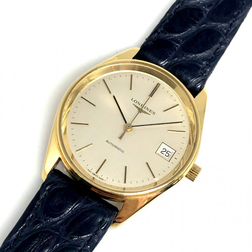 LONGINES Classic 1970s Automatic Date 18k Gold Unisex ขนาด 34 mm. | World Wide Watch Shop