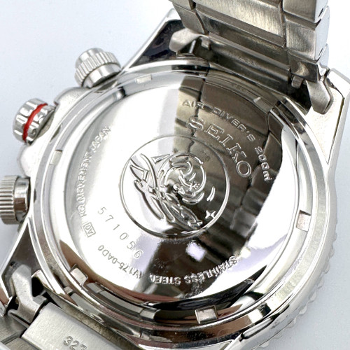 SEIKO Diver Solar V176-0AD0 Chronograph Date ขนาดตัวเรือน 45 mm. (Fullset) 4