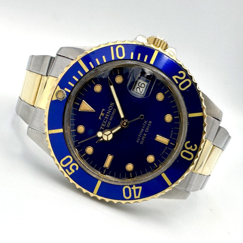 TECHNOS Super Diver 200m Automatic Date ขนาดตัวเรือน 34,39 mm. (2 เรือน) 1