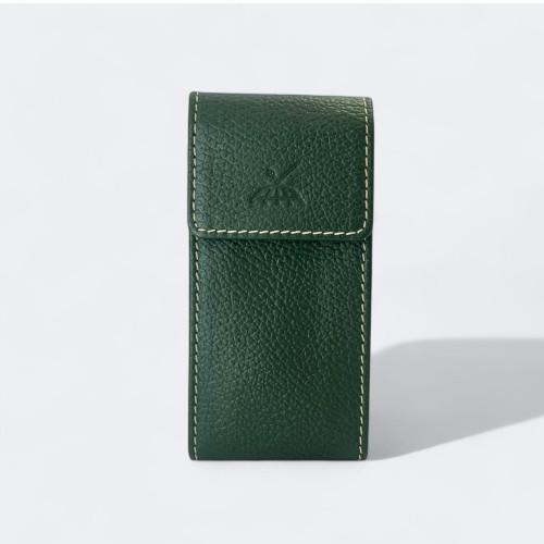 กระเป๋าหนังแท้ ตัดเย็บอย่างดี สำหรับใส่นาฬิกาเรือนสายเหล็ก ขนาด 2x7x14 cm. (กว้างxยาวxสูง)