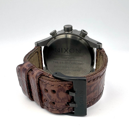 NIXON The 51-30 Chrono Leather 300m Quartz Date Size 51 mm. (Pre-owned) 6