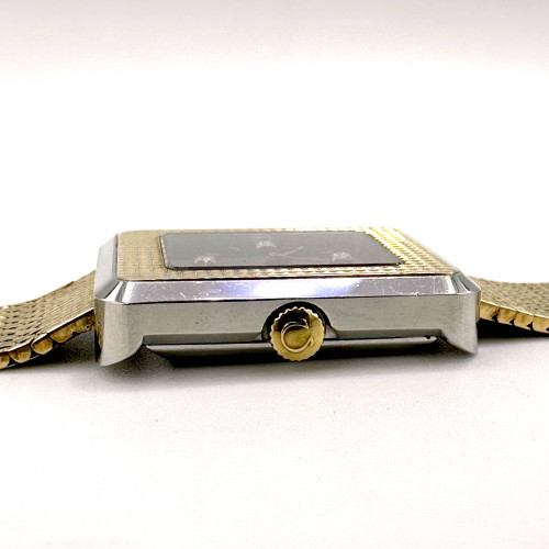 OMEGA De Ville Pavé d’Or 1970s 14k Gold Unisex Size 23x28 mm. (Rare Item) 2