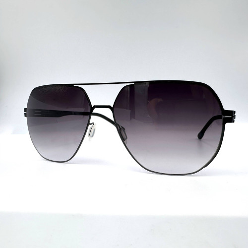 IC! BERLIN Flasco Black Sunglasses Made In Germany (Pre-owned)