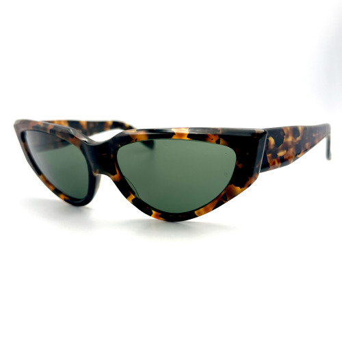 แว่นกันแดด RAYBAN FRANCE 1980 ONYX BR เลนส์เทา G-15 กรอบลายกระน้ำตาล ตัวเรือนอครีลิคลายกระหินน้ำตาล 1