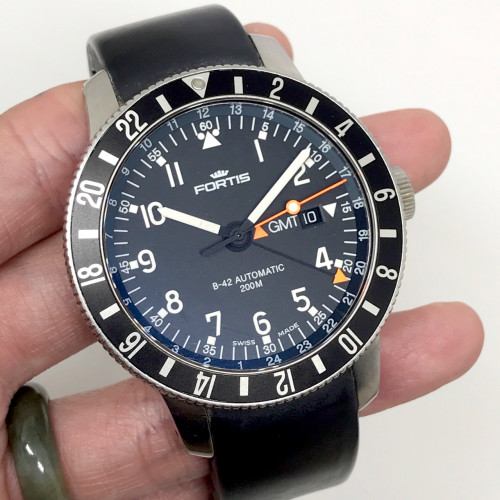 FORTIS B-42 GMT Official Cosmonauts 200m Auto Date ขนาดตัวเรือน 42 mm. 6
