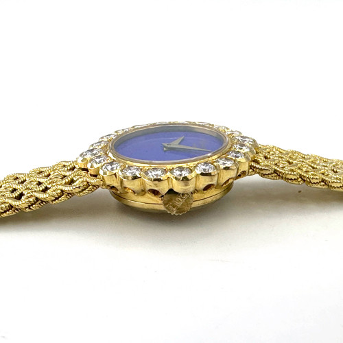 CHOPARD Classic 1970 Yellow Gold 18k Diamonds Manual Winding Size 22 mm. (Rare item) 3