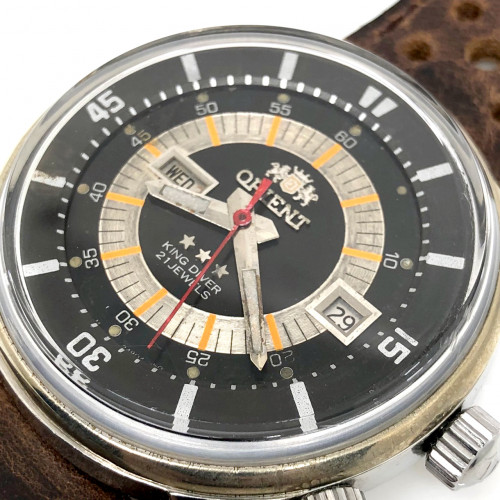 ORIENT King-Diver 21 Jewels Automatic Date Men's Watch ขนาดตัวเรือน 42 mm. (Pre-owned) 1