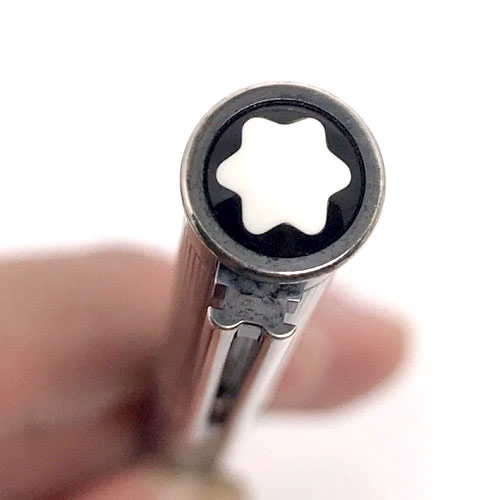 ปากกาหมึกแห้ง MONTBLANC Classic pen  วัสดุชุดเหน็บและปลอกชิ้นบนเคลือบแพลตินั่ม 5