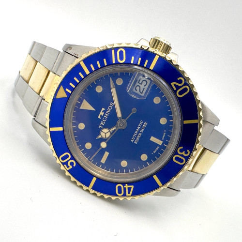 TECHNOS Super Diver 200m Automatic Date ขนาดตัวเรือน 34,39 mm. (2 เรือน) 5