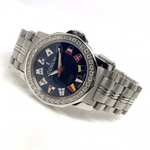 CORUM Admiral's Cup Diamond Quartz สำหรับสตรี ขนาดตัวเรือน 30 mm. (Pre-owned)