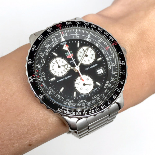 TAG Heuer Pilot Chrono CS1111-0 Quartz Date Men's Watch ขนาดตัวเรือน 42 mm. 7
