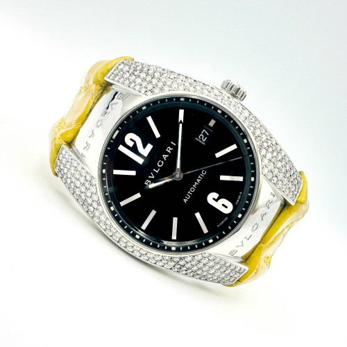 BVLGARI Ergon EG40S Diamonds Automatic Date Size 40x48 mm. (Pre-owned)