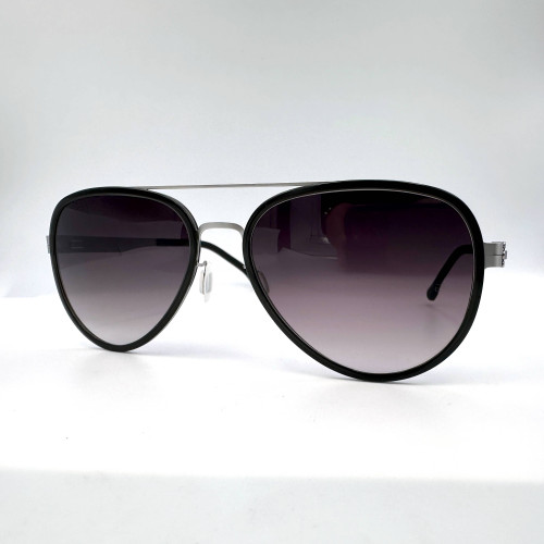 IC! BERLIN In Fashion Chrome Sunglasses Made In Germany (Pre-owned)