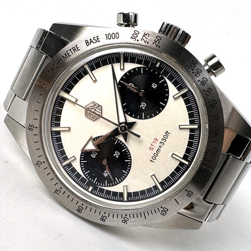SAN MARTIN ST19 SN0103-G-JS Panda 100m Chrono Automatic ขนาดตัวเรือน 38.5 mm. (Fullset) 1