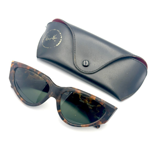 แว่นกันแดด RAYBAN FRANCE 1980 ONYX BR เลนส์เทา G-15 กรอบลายกระน้ำตาล ตัวเรือนอครีลิคลายกระหินน้ำตาล 9