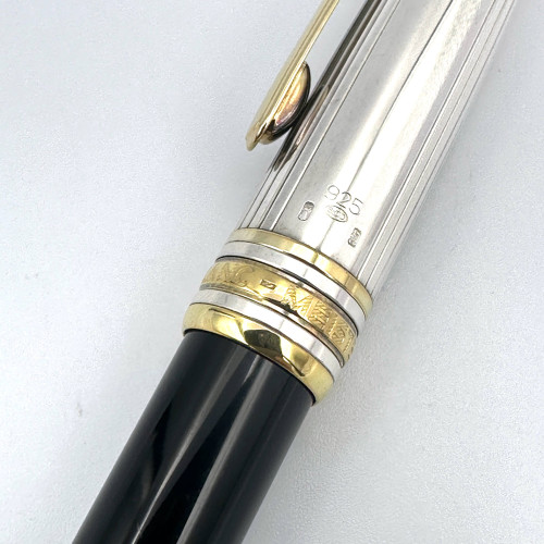 ปากกา MONTBLANC Meisterstuck 1631 Solitaire Doue Sterling Silver Rollerball Pen (Pre-owned) 4