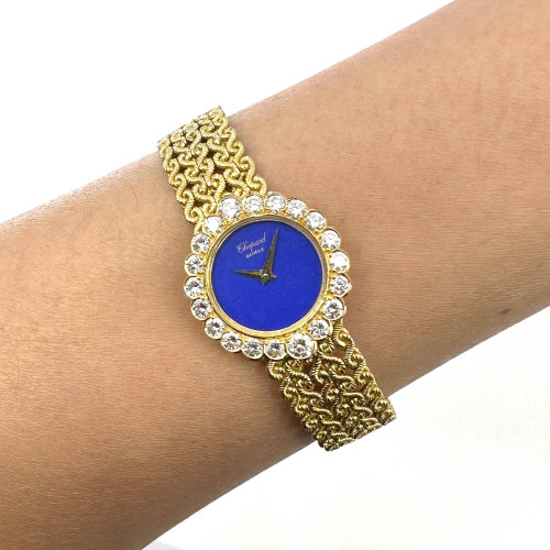 CHOPARD Classic 1970 Yellow Gold 18k Diamonds Manual Winding Size 22 mm. (Rare item)