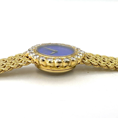 CHOPARD Classic 1970 Yellow Gold 18k Diamonds Manual Winding Size 22 mm. (Rare item) 4