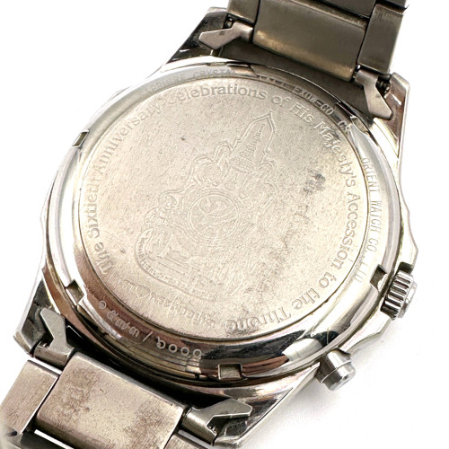 ORIENT The 60th Anniversary Celebrations of His Majesty's Limited 1573/6000 Auto Date Size 41 mm. 4
