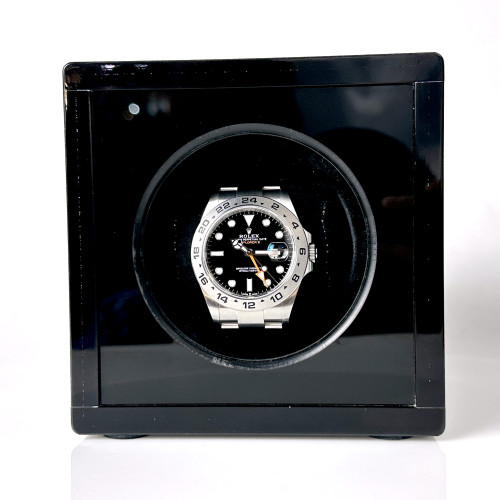 กล่องหมุนนาฬิกาออโตเมติก Watch Winder 1 เรือน ขนาด 11.8x13x13 cm. (กว้างxยาวxสูง) NEW!