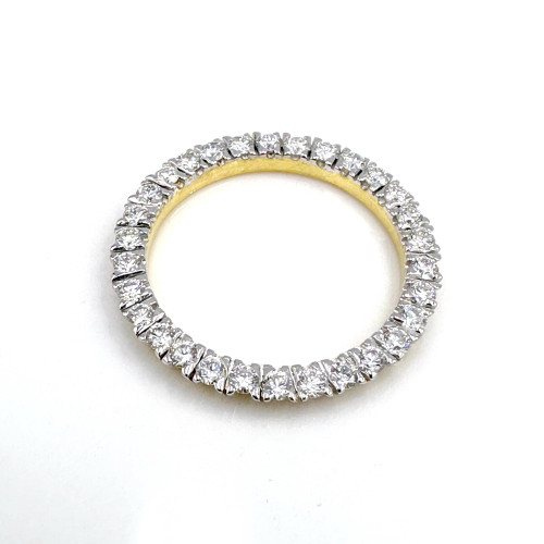 ขอบเพชรแท้สำหรับใส่ ROLEX Oyster Lady size 26 mm. ประดับเพชรแท้ 30 เม็ด